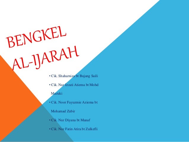 Ijaarah Dan Jialah Upah Dlm Islam