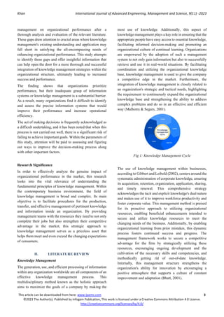 Using Knowledge Management To Enhance Organizational Performance And Using Knowledge Management To Enhance Organizational Performance And