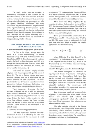 Optimization and modeling of a solar air system for residential thermal ...