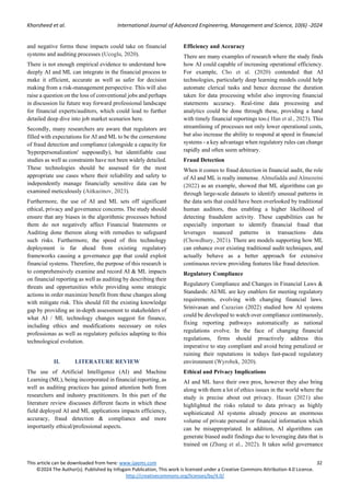 The impact of artificial intelligence and machine learning on financial ...