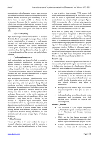 Impact of Agile Project Management on IT Projects | PDF