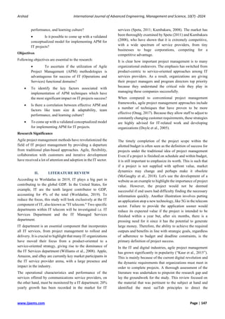Impact of Agile Project Management on IT Projects | PDF