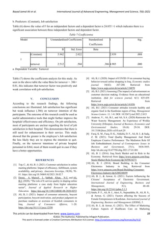 Employee Turnover Intention and Job Satisfaction | PDF