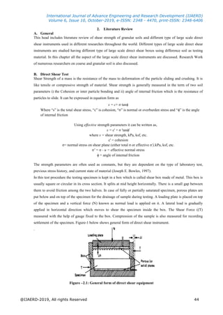 Direct Shear Test Lab Report.pdf FABRICATION AND CALIBRATION OF LARGE SCALE DIRECT SHEAR TEST APPARATUS ...