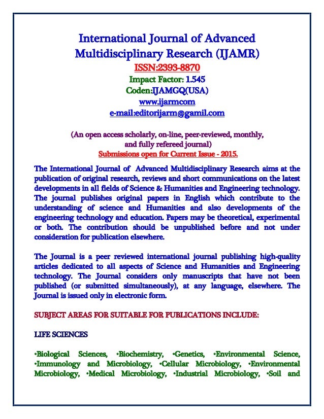 Performance research call for papers
