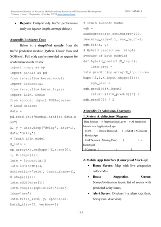 AI-Driven Smart Traffic Prediction and Management System for Mumbai | PDF