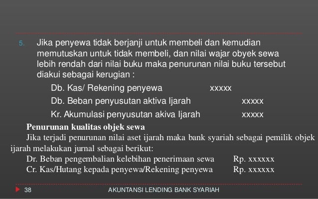 Akuntansi Ijarah Pada Bank Syariah