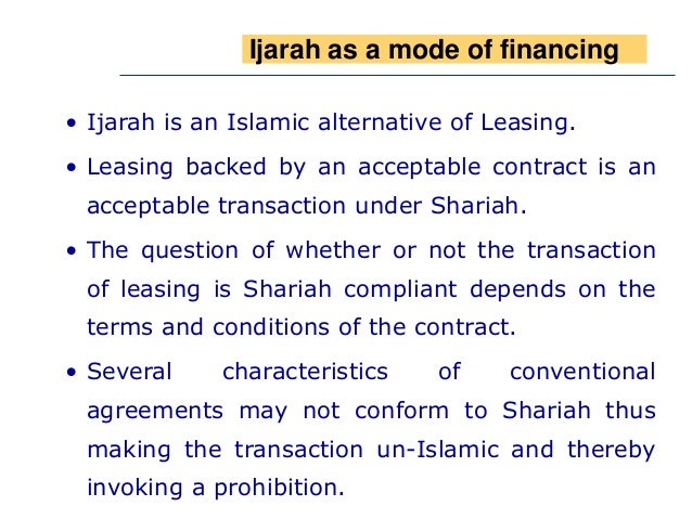 Ijarah INTRODUCTION