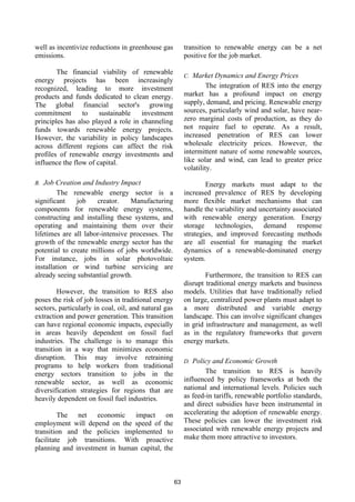 The Economics of Transitioning to Renewable Energy Sources | PDF