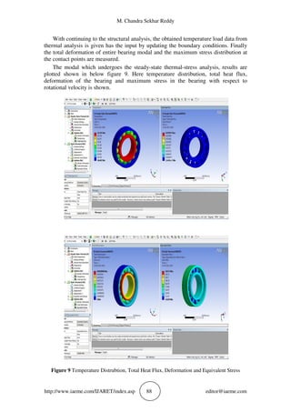 THERMAL STRESS ANALYSIS OF A BALL BEARING BY FINITE ELEMENT METHOD | PDF