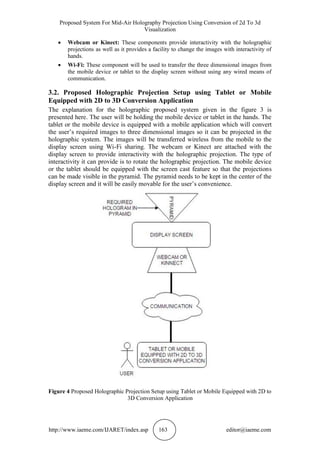 PROPOSED SYSTEM FOR MID-AIR HOLOGRAPHY PROJECTION USING CONVERSION OF ...