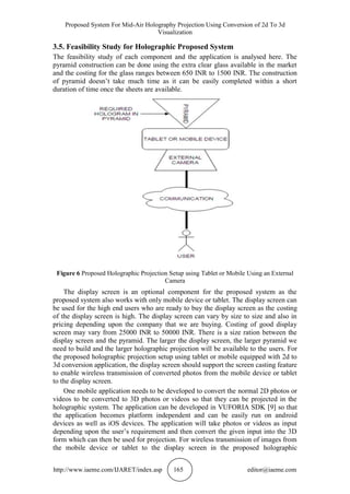 PROPOSED SYSTEM FOR MID-AIR HOLOGRAPHY PROJECTION USING CONVERSION OF ...