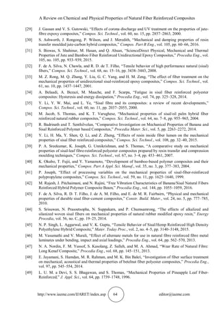 A REVIEW ON CHEMICAL AND PHYSICAL PROPERTIES OF NATURAL FIBER ...