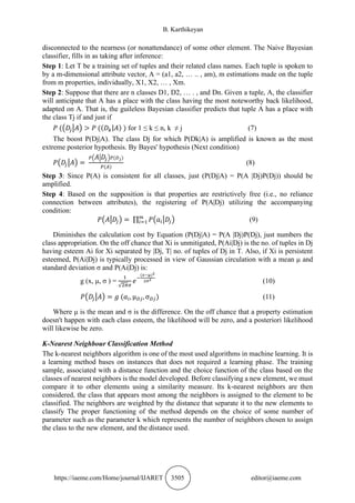 APPLICATION OF DATA MINING TECHNIQUES FOR THE PREDICTION OF CHRONIC ...