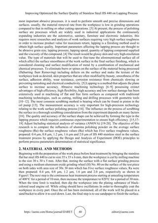 IMPROVING OPTIMIZED THE SURFACE QUALITY OF STAINLESS STEEL JIS 440 ON ...