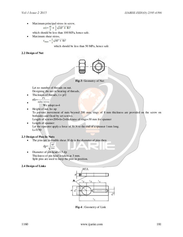 Design and Standardization of Toggle Jack
