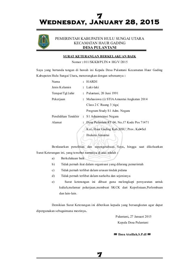 dari rt baik berkelakuan surat for & lain yg document Hj.Ruhanah Ijazah