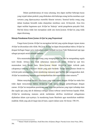 I'jaz al qur'an (muhammad maghfur amin) | PDF