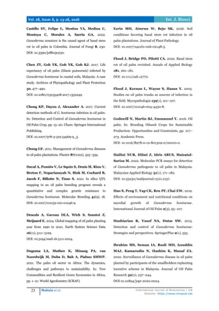 Basal Stem Rot of Oil Palm in Africa: Epidemiology, Pathogen Diversity ...