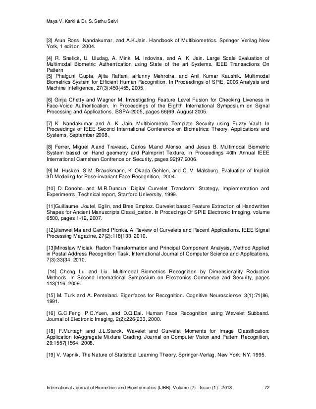 Multimodal biometrics thesis
