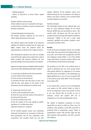 Accuracy of cervico vaginal fetal fibronectin test in predicting risk ...