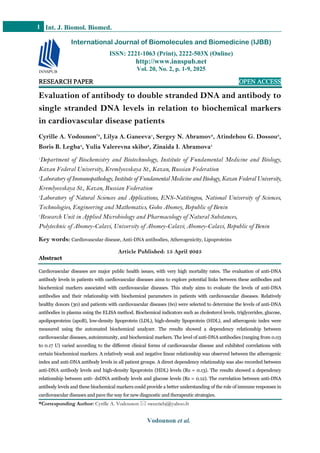 Evaluation of antibody to double stranded DNA and antibody to single ...