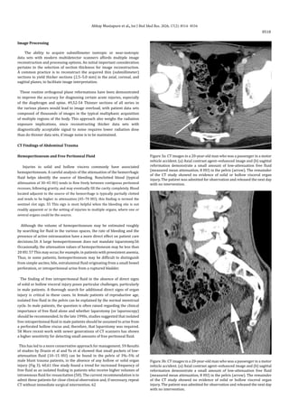 Role of computed tomography in the evaluation of blunt abdominal trauma ...