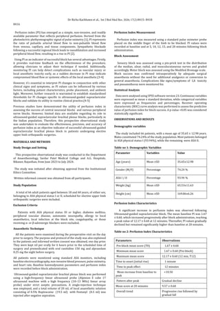Perfusion Index as an Indicator of Successful Ultrasound-Guided ...