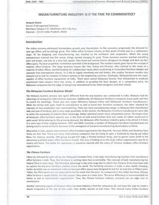 Indian Furniture Industry: Is It Time to Commoditize?