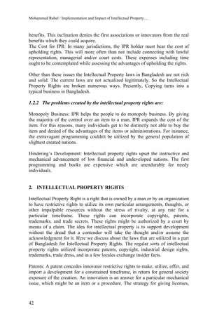Implementation and Impact of Intellectual Property Rights in ...