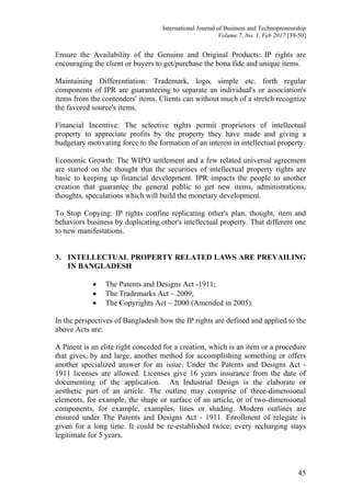 Implementation and Impact of Intellectual Property Rights in ...