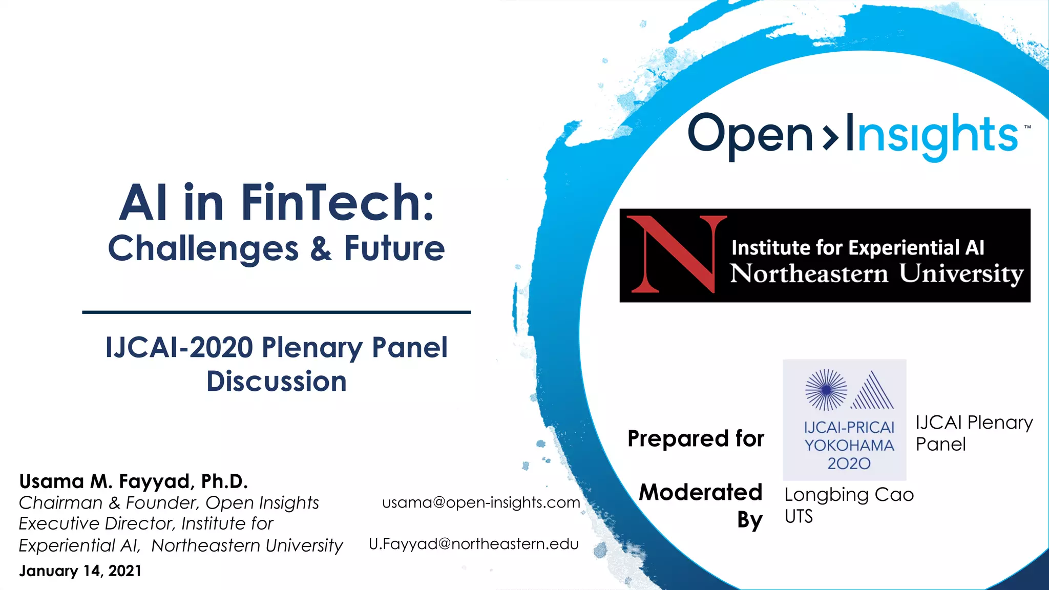AI in Fintech slides for plenary panel IJCAI20 PPT