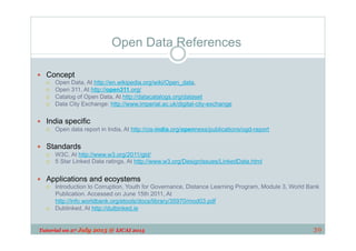 AI for Smart City Innovations with Open Data (tutorial) | PDF