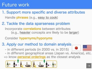 [IJCAI 2016] Ordering Concepts Based on Common Attribute Intensity