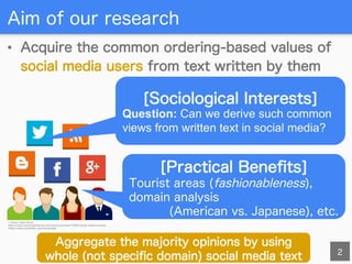 [IJCAI 2016] Ordering Concepts Based on Common Attribute Intensity