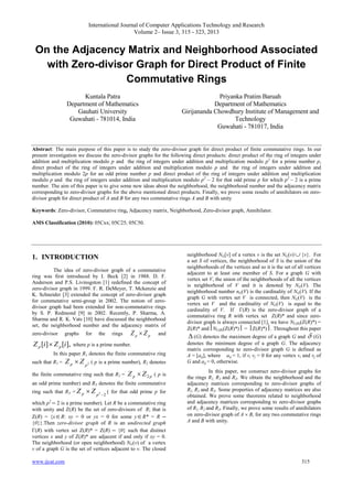 On the Adjacency Matrix and Neighborhood Associated with Zero-divisor Graph for Direct Product of Finite Commutative Rings