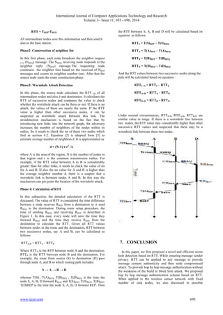 Hop- by- Hop Message Authentication and Wormhole Detection Mechanism in ...