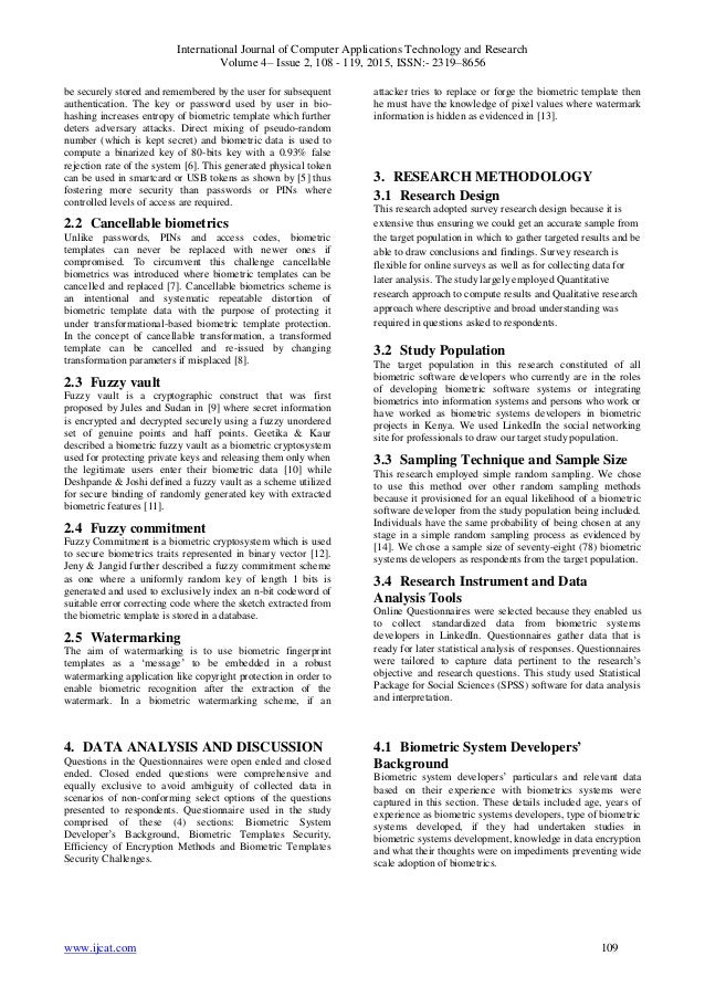 Biometrics thesis topics picture