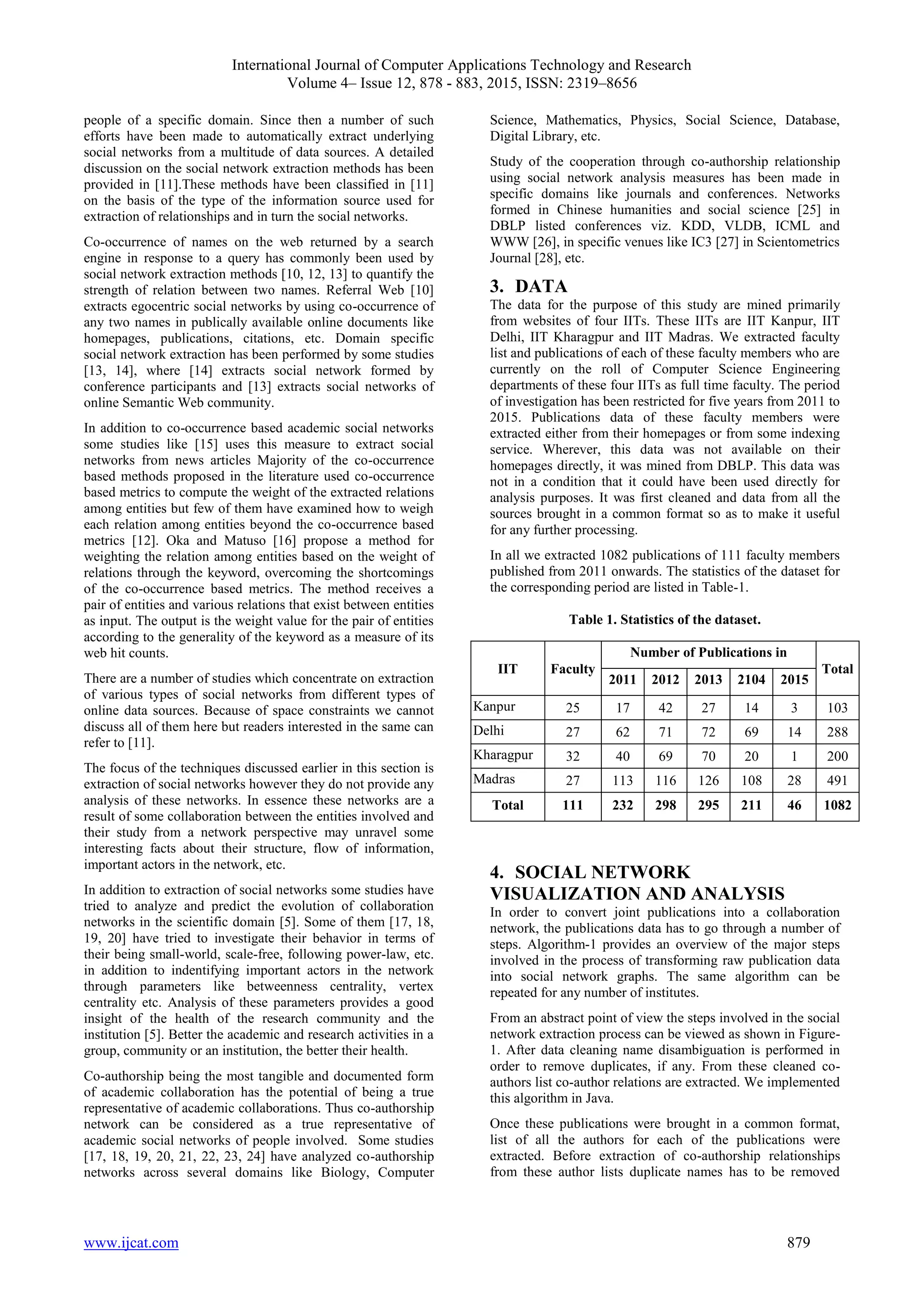 Mining and Analyzing Academic Social Networks | PDF