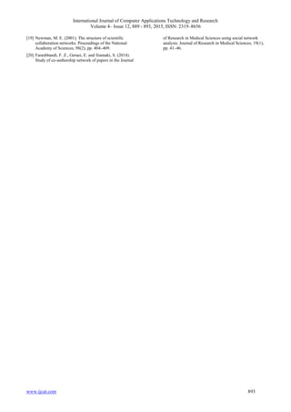 Social Network Math The Mathematics of Social Network Analysis: Metrics for Academic Social ...