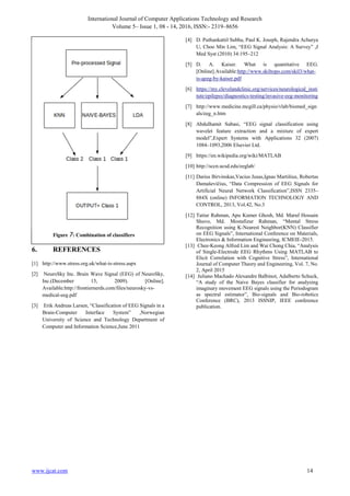 Feature Extraction Techniques and Classification Algorithms for EEG ...