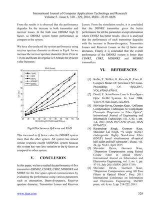 Simulative Performance Evaluation of a Free Space Optical Communication ...