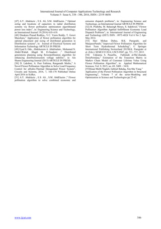 Recent Advances in Flower Pollination Algorithm | PDF