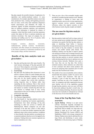 Big Data Analytics: Recent Achievements and New Challenges | PDF
