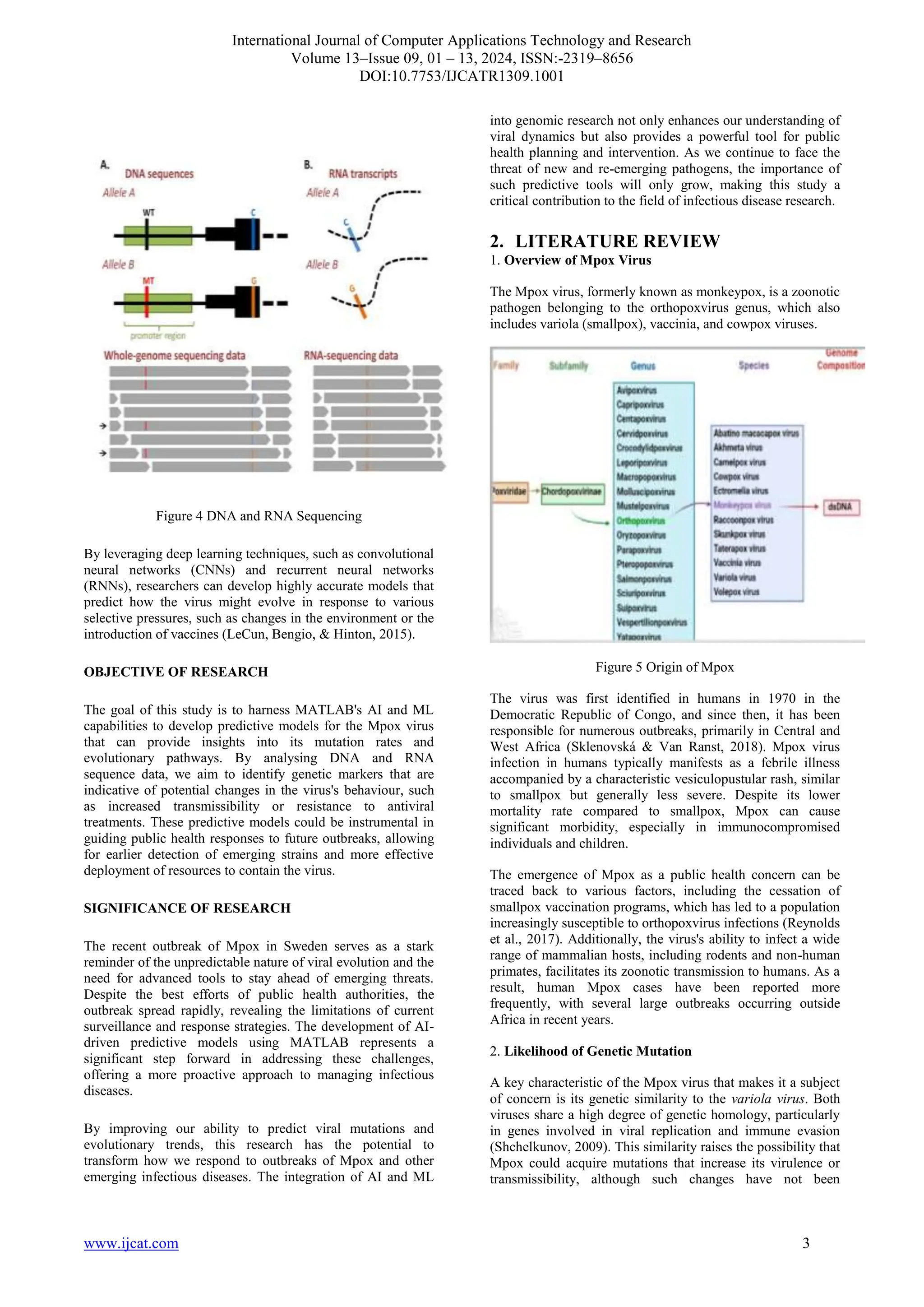 Leveraging AI and Deep Learning in Predictive Genomics for MPOX Virus ...