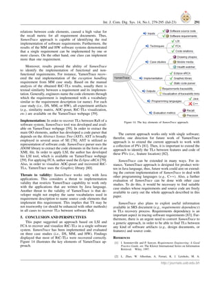Requirements Traceability: Recovering and Visualizing Traceability ...