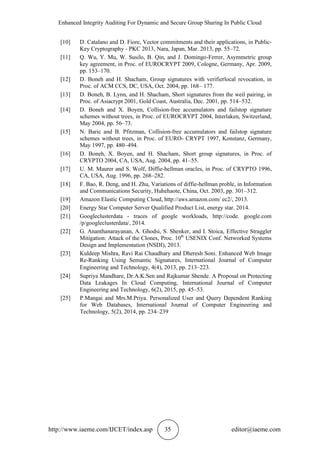 ENHANCED INTEGRITY AUDITING FOR DYNAMIC AND SECURE GROUP SHARING IN ...