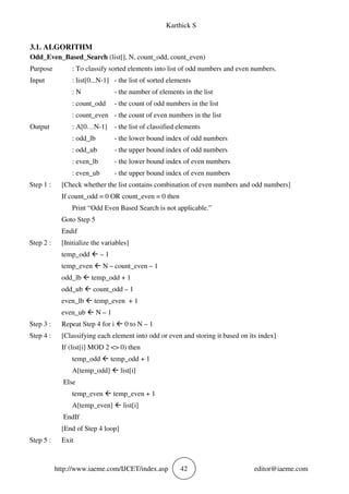 ODD EVEN BASED BINARY SEARCH | PDF