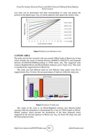 USING THE ANALYTIC HIERARCHY PROCESS AND GIS FOR DECISION MAKING IN ...