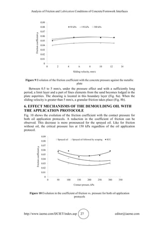Analysis of Friction and Lubrication Conditions of Concrete/Formwork Interfaces
http://www.iaeme.com/IJCIET/index.asp 27 e...
